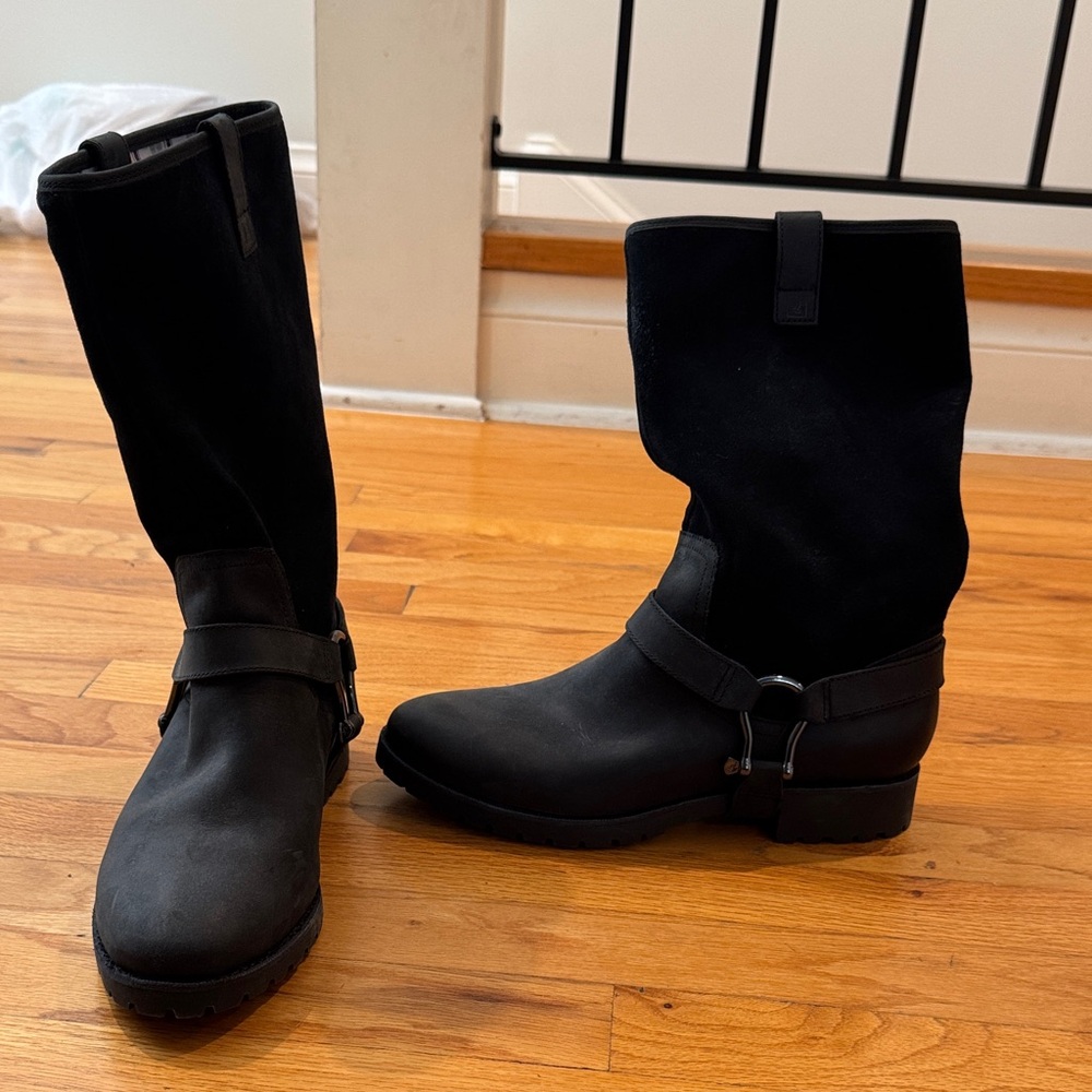 Women's Black Harness Boots